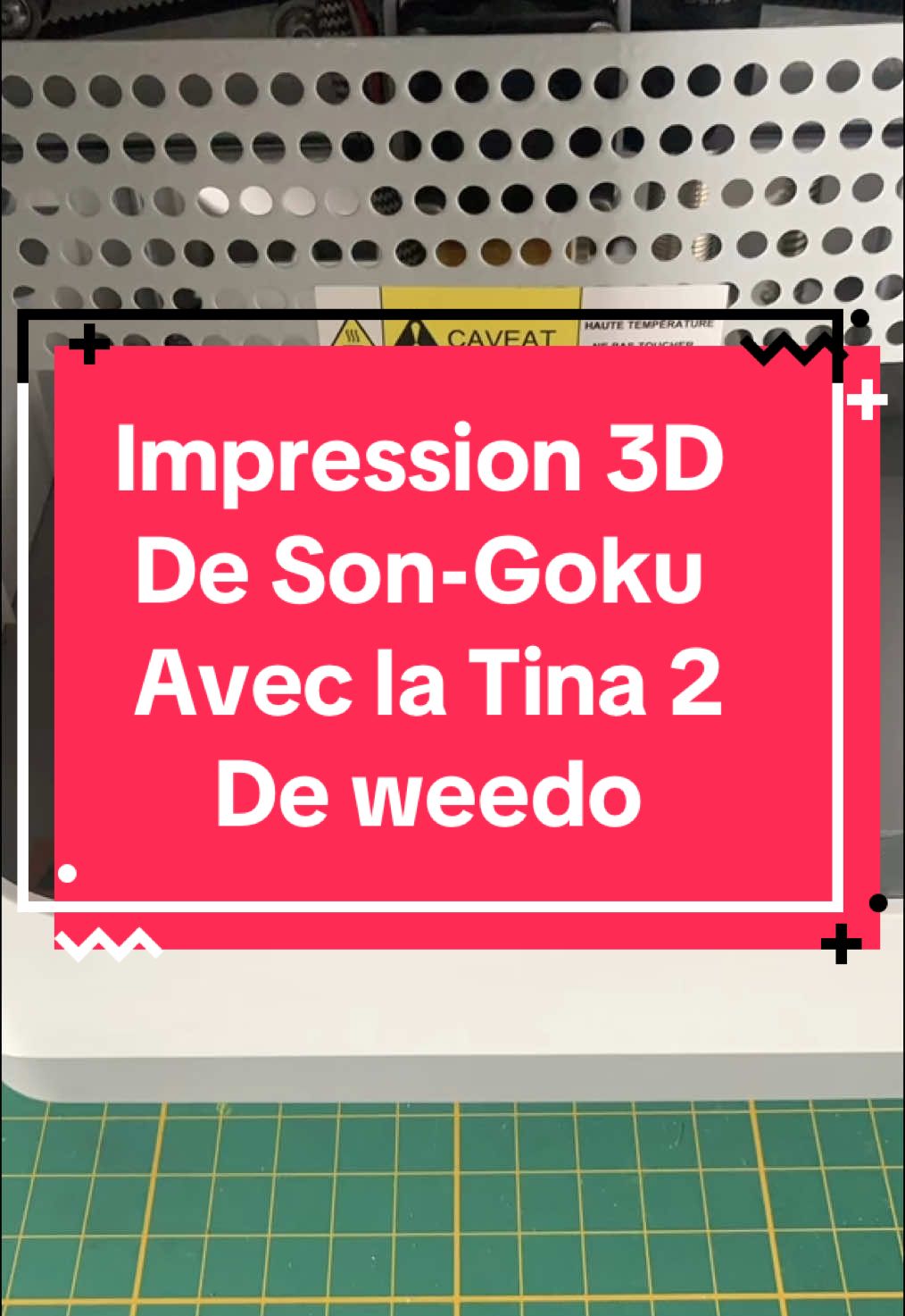 Voilà après le petit dinosaure je me suis lancé dans l’impression de de Son-goku #impression3d #3dprinting #dragonball #CapCut 