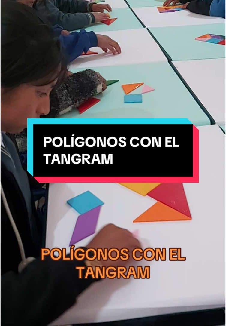 POLÍGONOS CON EL TANGRAM DE 7 PIEZAS. #juegosmatemáticos #matemática #math 