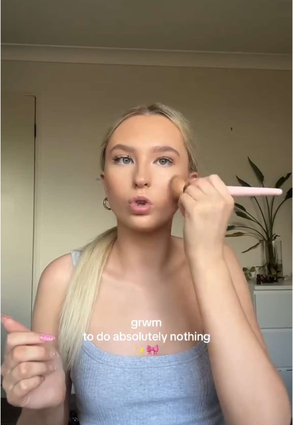 gotta feel cute while i’m bed rotting 🤭 #fyp #girlhood #grwm #australia #viral #microinfluencer #beauty #makeup 
