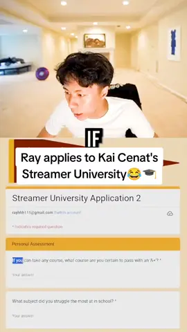 Ray applies for Kai Cenat's Streamer University😂🎓#ray #kaicenat #rayasianboy #amp #twitch #clips #fyp #viral #trending 