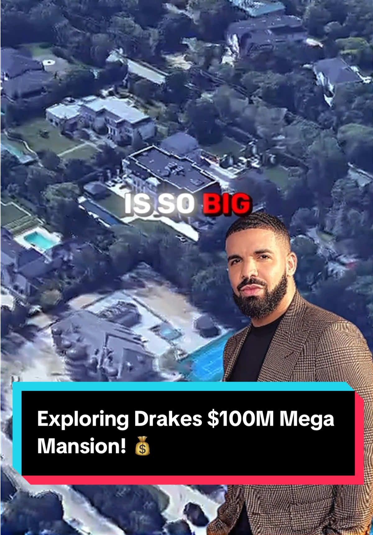 Exploring Drakes $100M Mega Mansion! 💰#drake #champagnepapi #celebrityhomes 