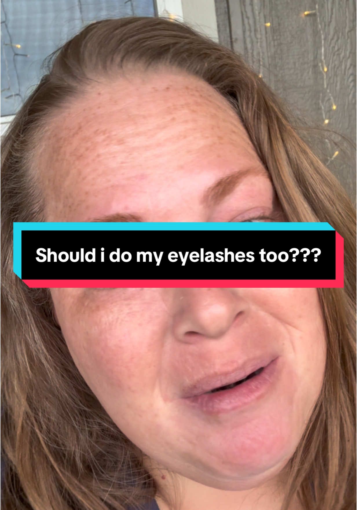 Now should I do my eyelashes????#eyebrows #hairdye #redhead #eyelashes 