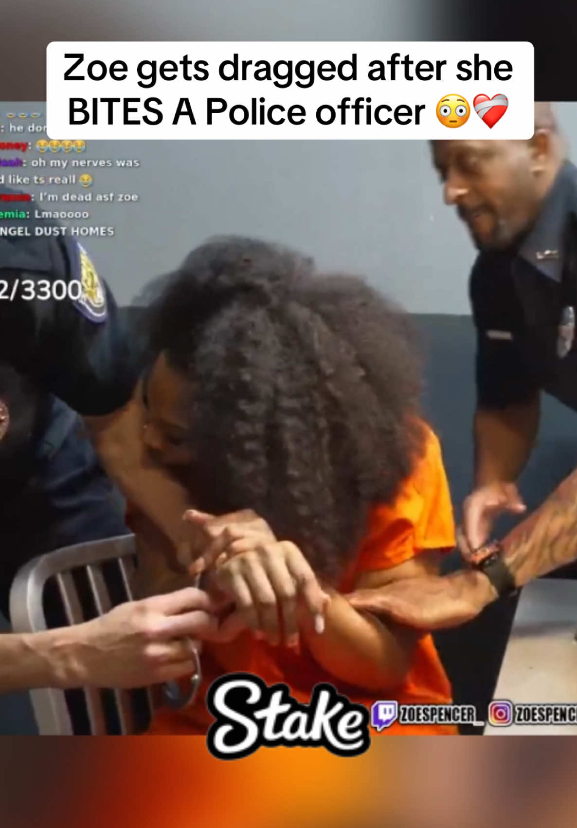 Zoe gets dragged after she BITES A Police officer 😳❤️‍🩹 #zoespencer #reginaecarter #fypシ゚viral #viral #trending #fouryoupage #fyppppppppppppppppppppppp @Zoe Spencer @Nae Carter 