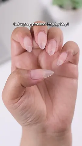 Gel-x prep process step by step!💅 Using Beetles Medium Almond Acrylic Nail Tips Set #beetlesgelpolish #shopvideocarnival #tiktokmademebuyit #fyp #tiktokshoprestock #tiktokshopmothersday #nailtech #nailtips #nailprep #nailglue 