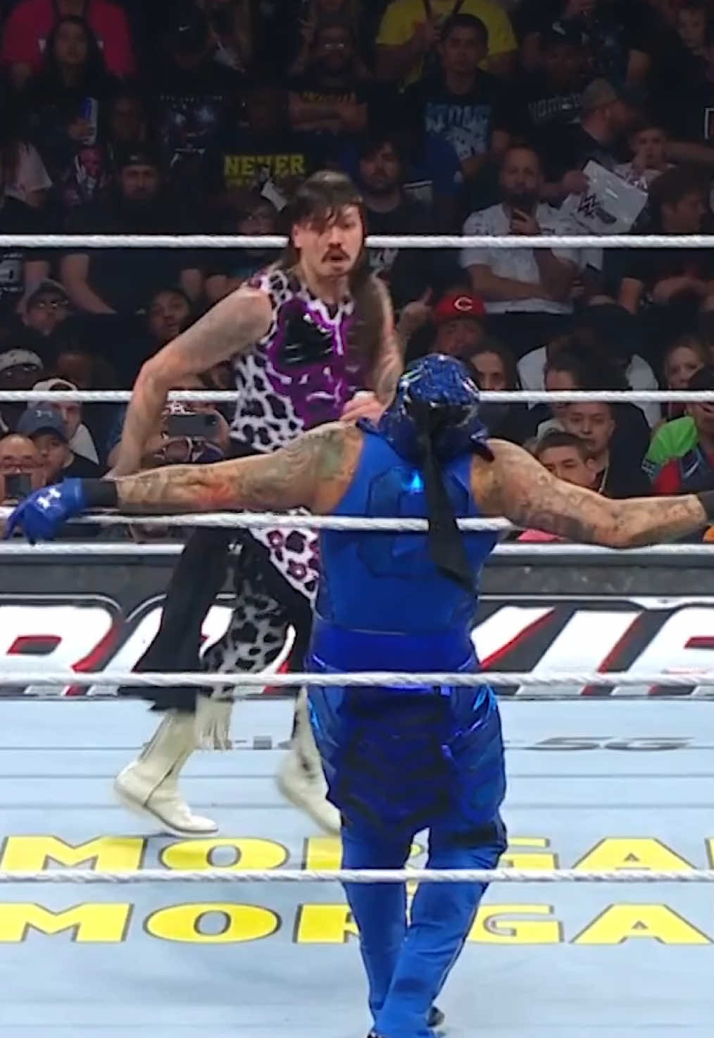 Hitting your girl’s move is real love 🥰 #WWEBacklash #WWE #DominikMysterio 