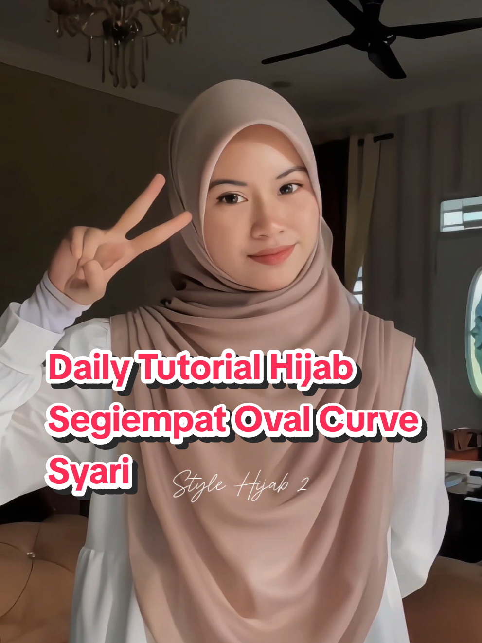 Daily Tutorial Hijab Segiempat Oval Curve Syari #hijab #tutorialhijab #segiempatcurve #stylehijab #hijabsyari 