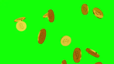 Bitcoin golden coins rain on green screen background (EXCLUSIVE — COPYRIGHT FREE) #greenscreenvideo #copyrightfree #greenscreeneffect #greenscreens #greenscreenanimation #bitcoingold #bitcoincoin 