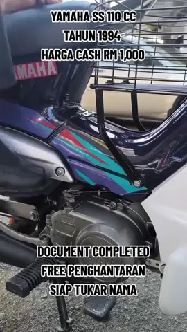 yamaha ss 110cc tahun 1994 ready stock untuk dijual‼️‼️‼️ ✅Document Completed ✅Boleh Jalan Jauh ✅Condition Motor Semua Oke ✅Free Hantar+Tukar Nama #yamahass110cc #yamaha #ss110cc #yamahass110cc #ss110ccmalaysia #malaysia #fyp #masukberanda #viral #tiktokviral #malaysiatiktok #terutedseller #postageseluruhmalaysia 