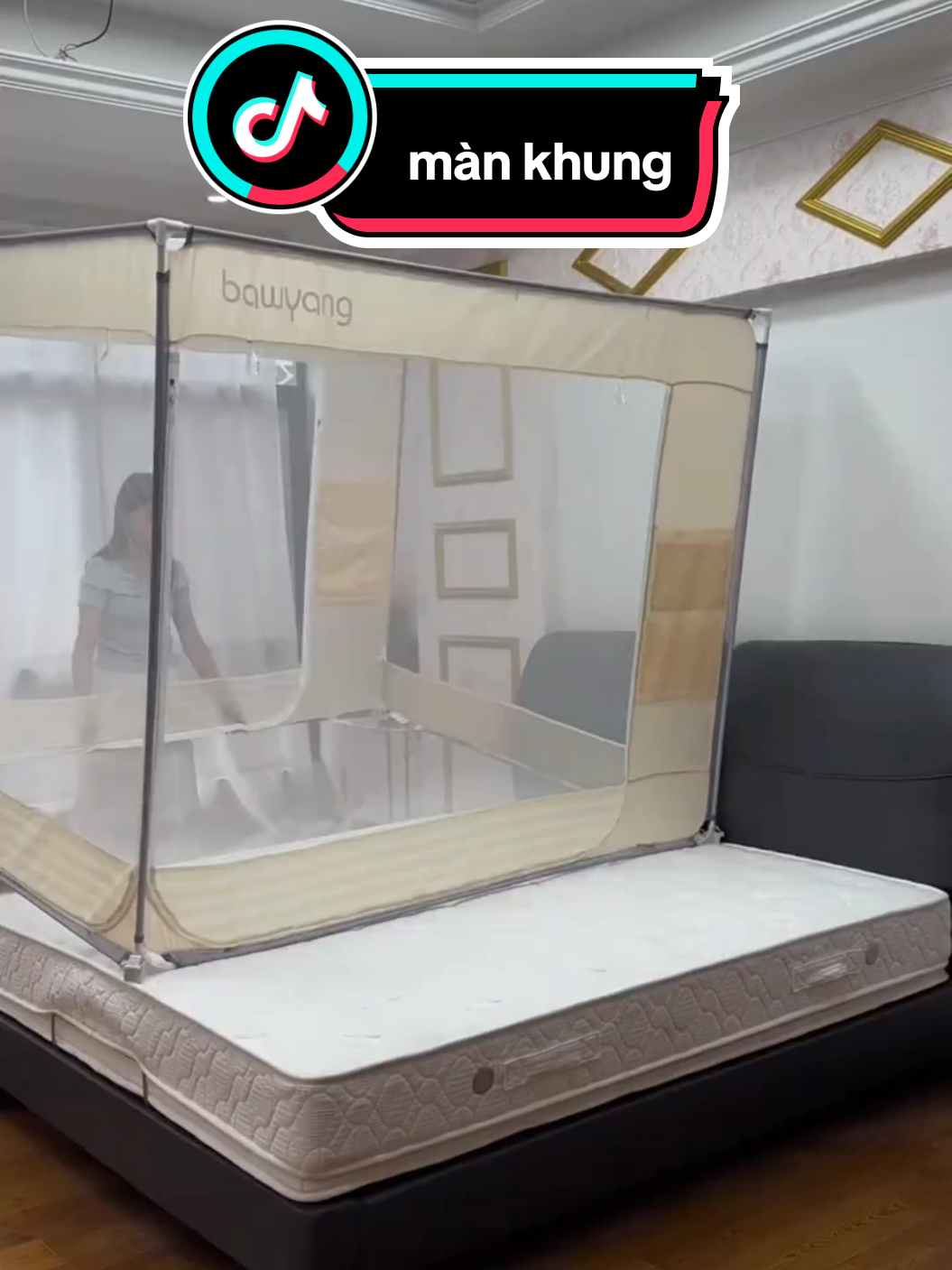 màn khung chống ngã cho bé#mevabe #baby #reviewmevabe #chamcon #nuoicon #mebimsua #yeucon #xuhuong 
