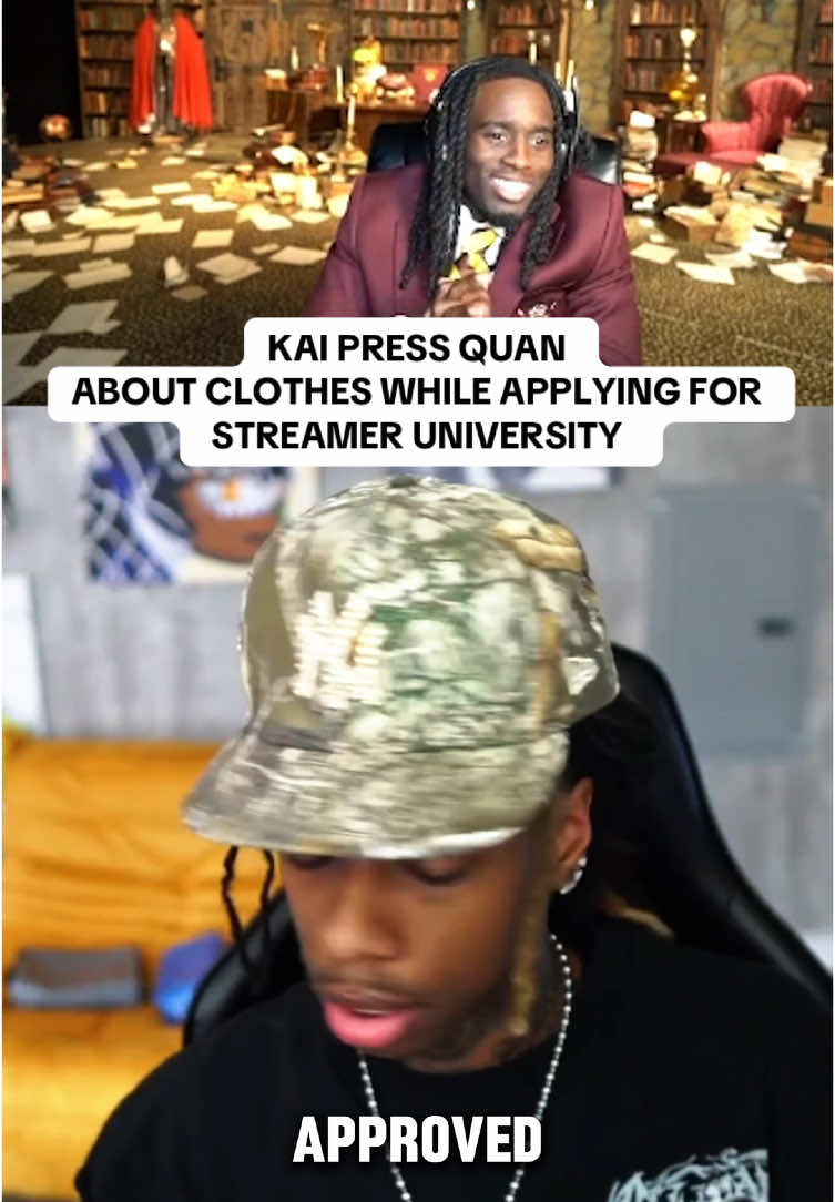 Just was trying to apply to streamer university and this happens 😳 - #quan #pappiq #kozymafia💕🦇 #streameruniversity #streamersoftiktok #kaicenatstreameruniversity #kaicenat 