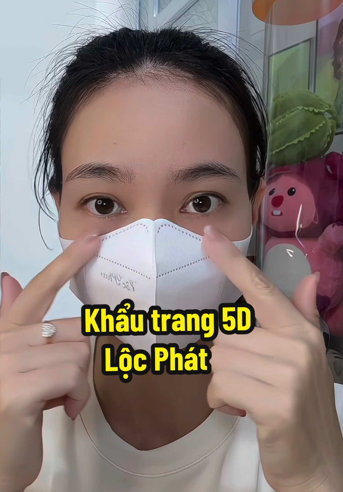 Phom đeo vừa khít mặt #review #khautrang5d #khautranglocphat #khautrang5dlocphat #khautrang #kieuanhriviu 