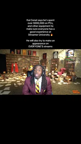 Kai Cenat says he’s spent over $500,000 on PCs, and other equipment to make sure everyone has a good experience at Streamer University 🤯🔥 He will also try to make an appearance on EVERYONE’S streams #kai #kaicenat #twitch #twitchstreamer #clip #clips #fyp #foryoupage #fypシ #trending #viral 