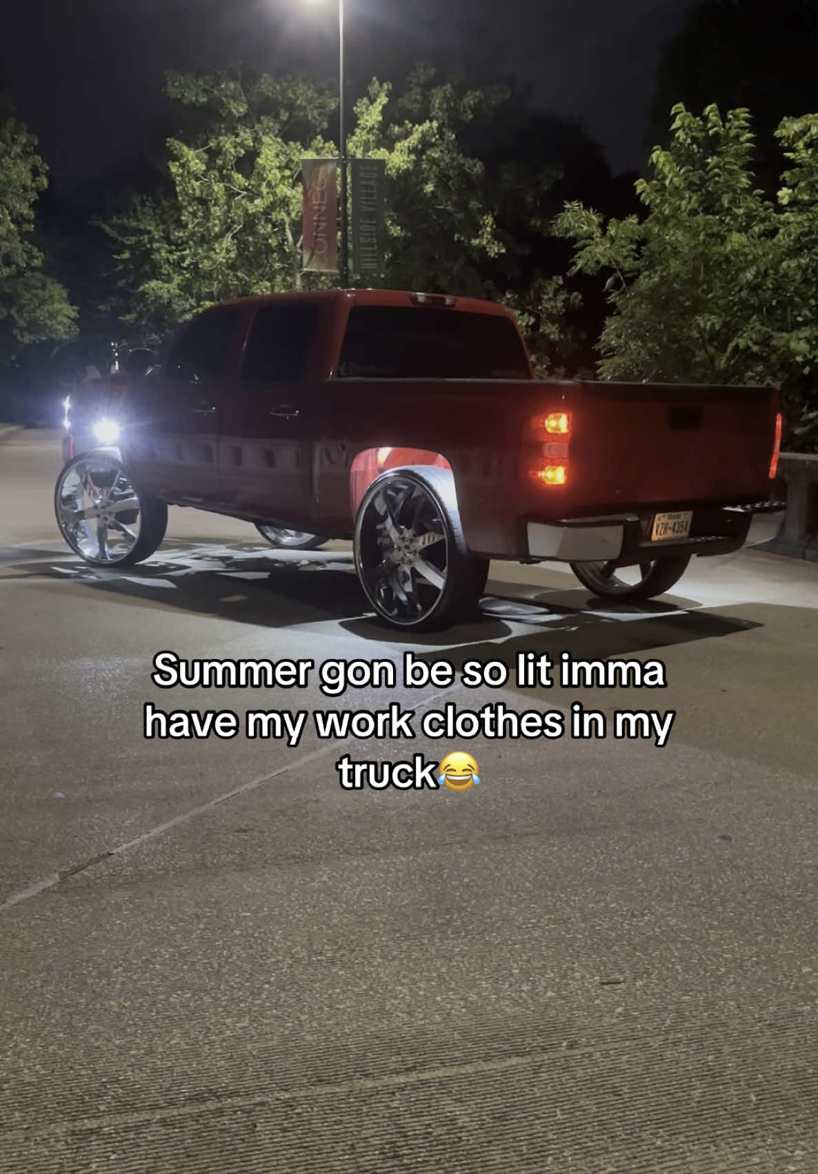 We outsidee once I’m off the clock😭 #texas #dallas #dtx #fyp #fypシ #chevytrucks #squattedtrucks #squattedtrucks🤢 #30s 