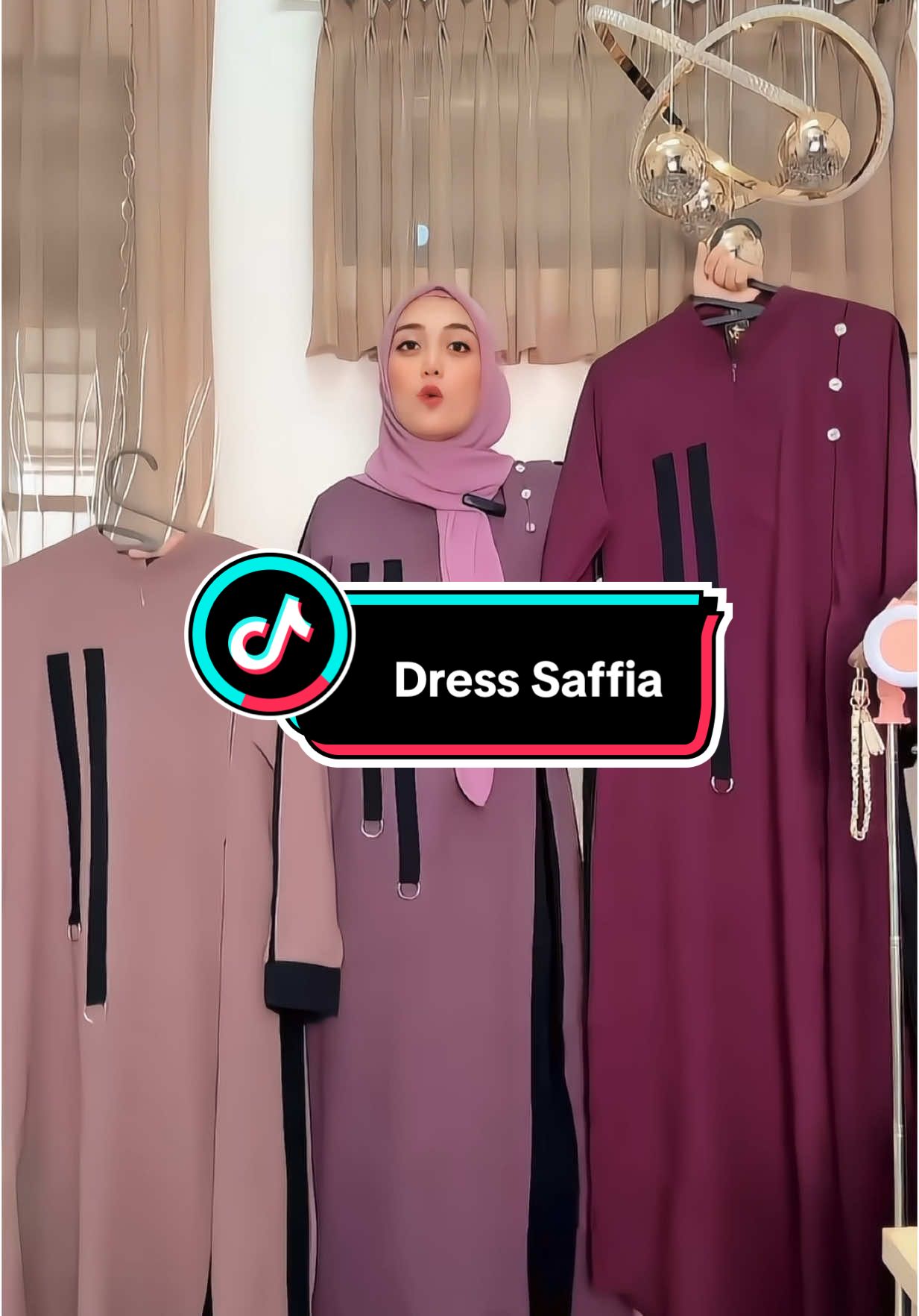 Dress nya simple, cantik, elegan bahan adem 💕