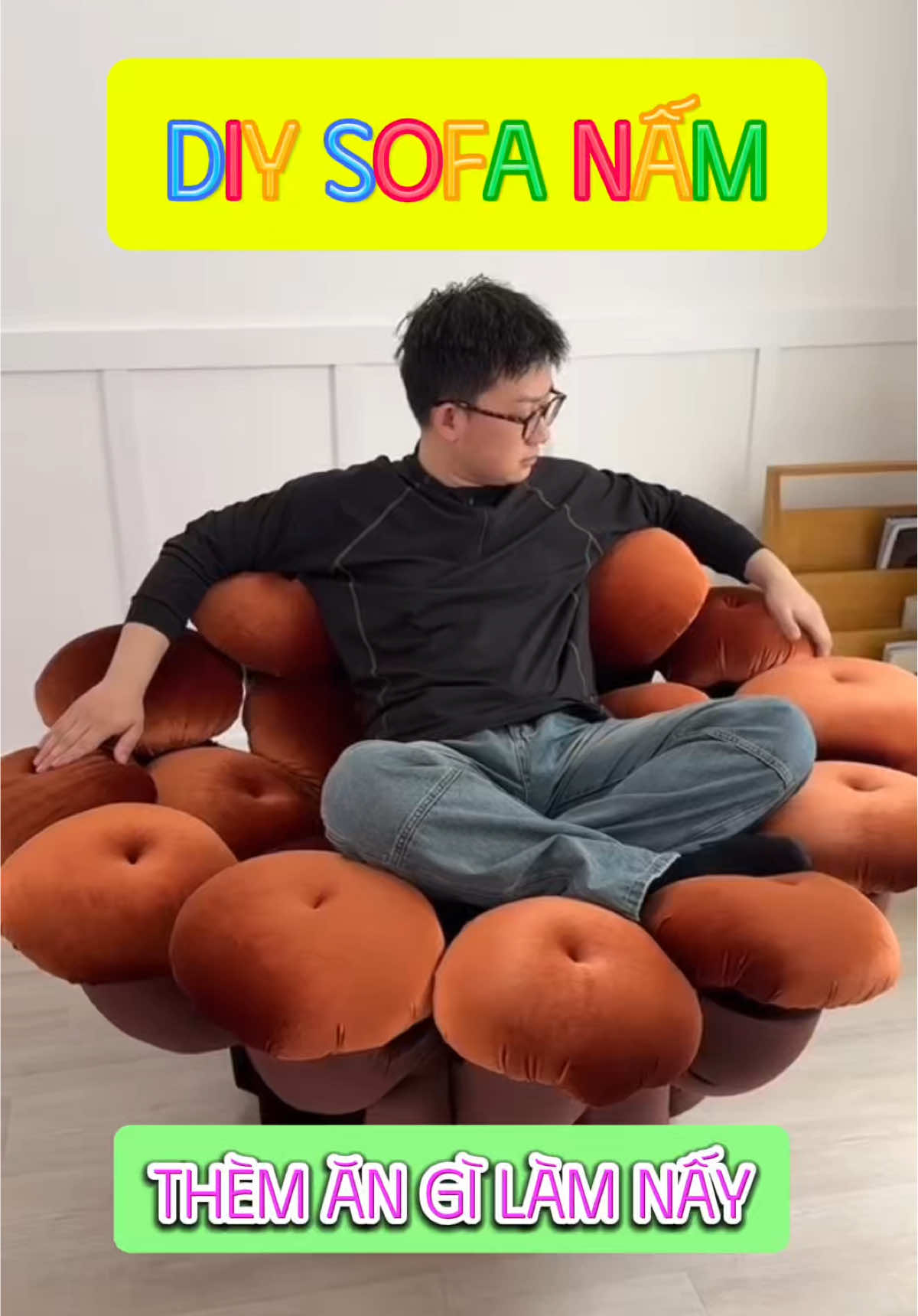 Diy ghế sofa nấm độc đáo #DIY #tindecor #nhadepvachill 