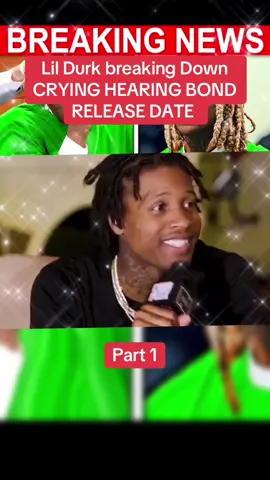 #Lil #Durk  breaking #Down #CRYING HEARING BOND RELEASE DATE. Part 1 #todaynews #breakingnews #news #hollywood #celebritynews #blackhollywood 