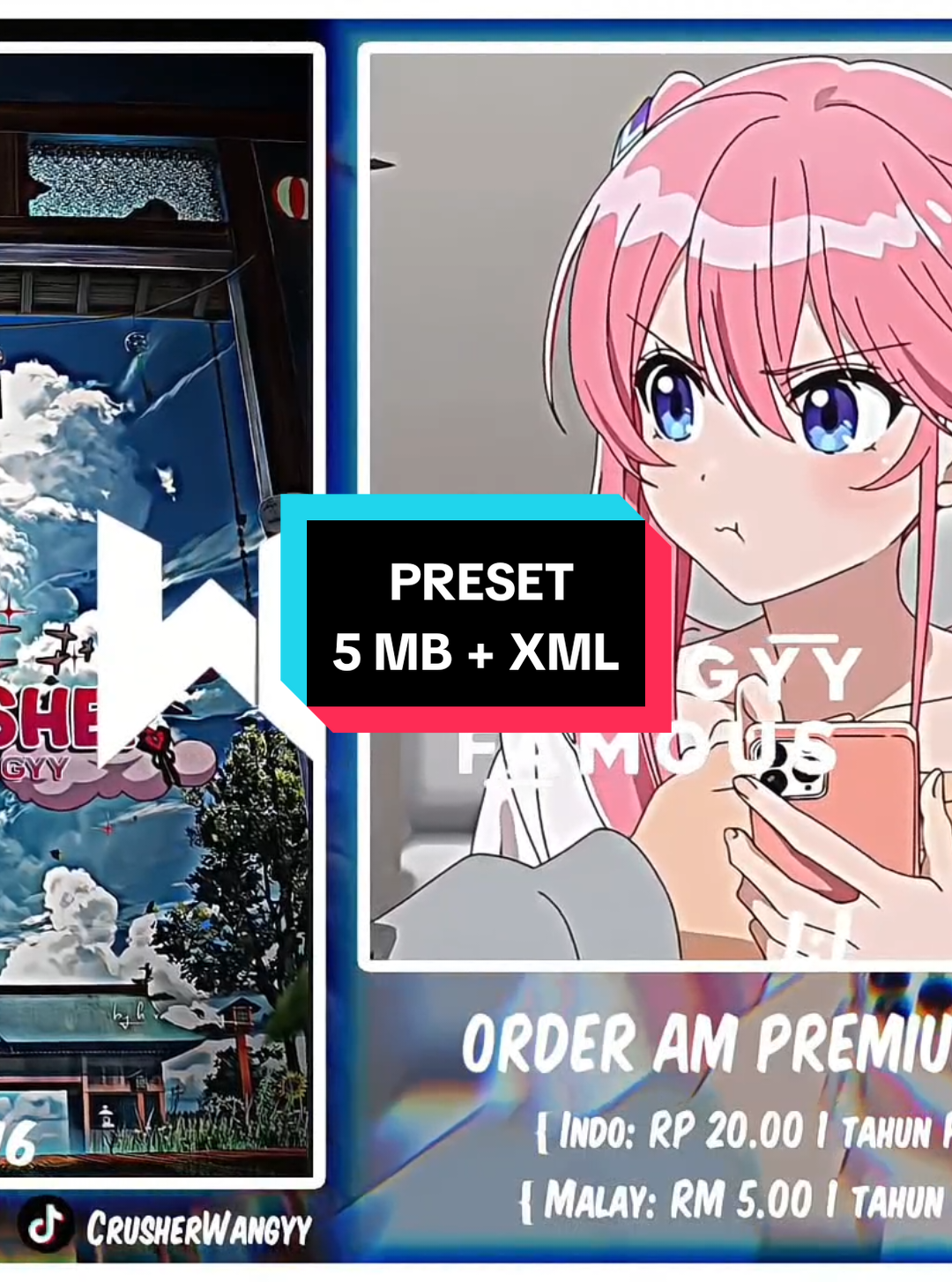 #crusherprst | lagi semangatt semangat nya ngedit malah fail🥀 #presetalightmotion #preset5mb #aligntmotion #presetxml #xml #preset #kangpreset #parasenior #fyp #masukberanda 