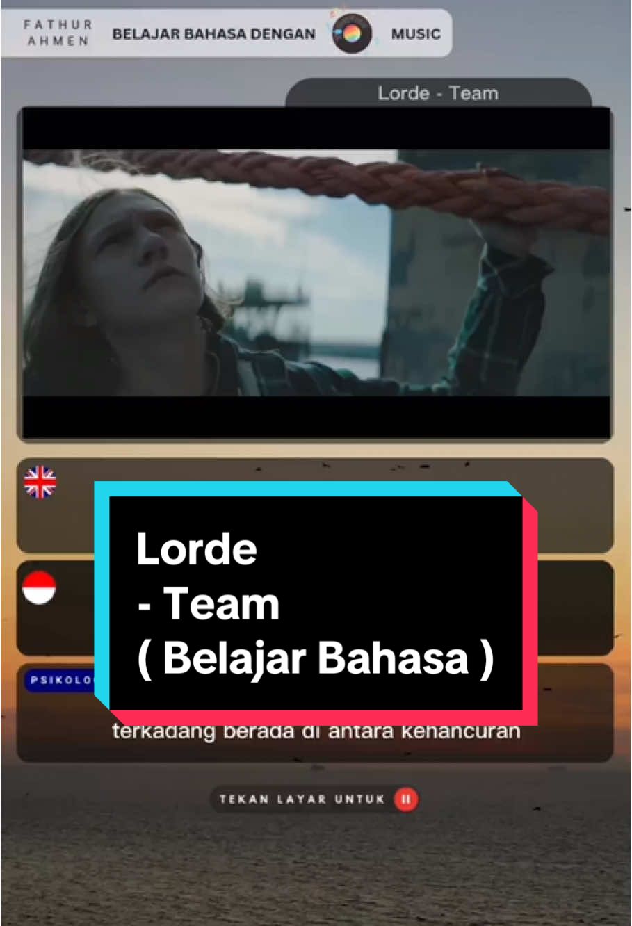 Lorde - Team #lorde #fyp #belajarbahasainggris 