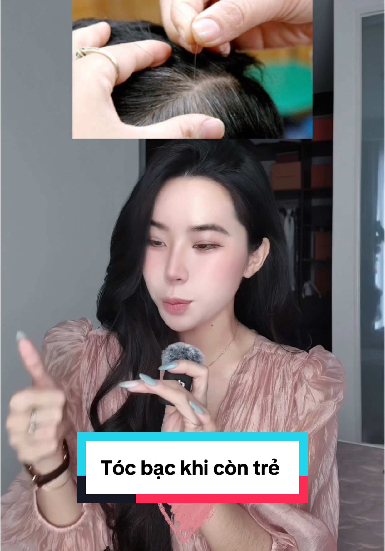 Khi tóc bạc ở tuổi còn trẻ 🥹🤔 #dinghaircare #hairtok #hairstyle #haircareroutine #tocdep #hairtips #tocbac 
