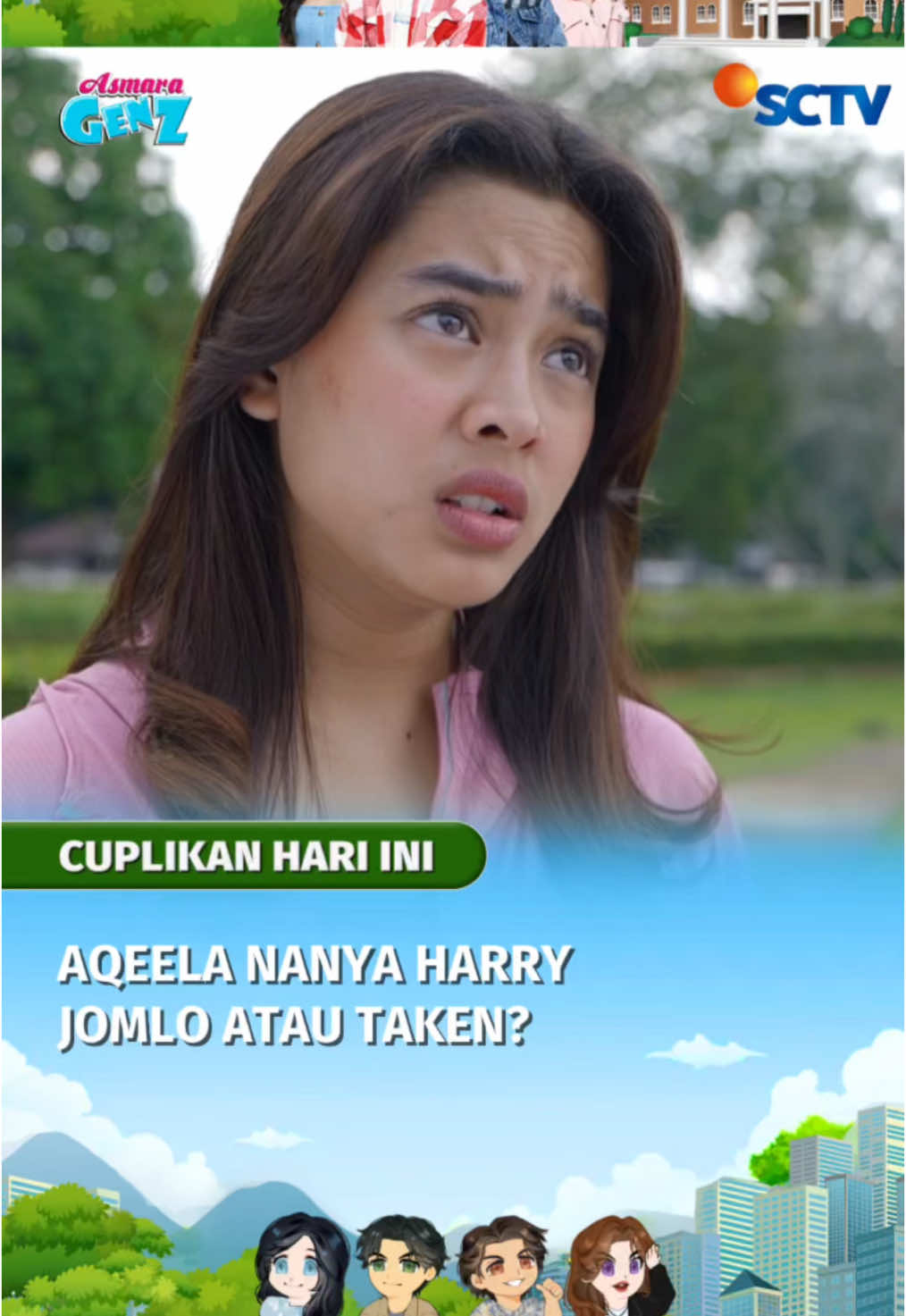 Kalau belum punya oacar, Aqeela mau daftar? Saksikan #AsmaraGenZ sore ini, pukul 16.45 WIB di SCTV. Dibintangi oleh Aqeela Calista, Fattah Syach, Nicole Rossi, dan Arya Mohan. #AsmaraGenZ #SCTVSinetron #AqeelaCalista #FattahSyach #NicoleRossi #AryaMohan #SCTVCuplikan 