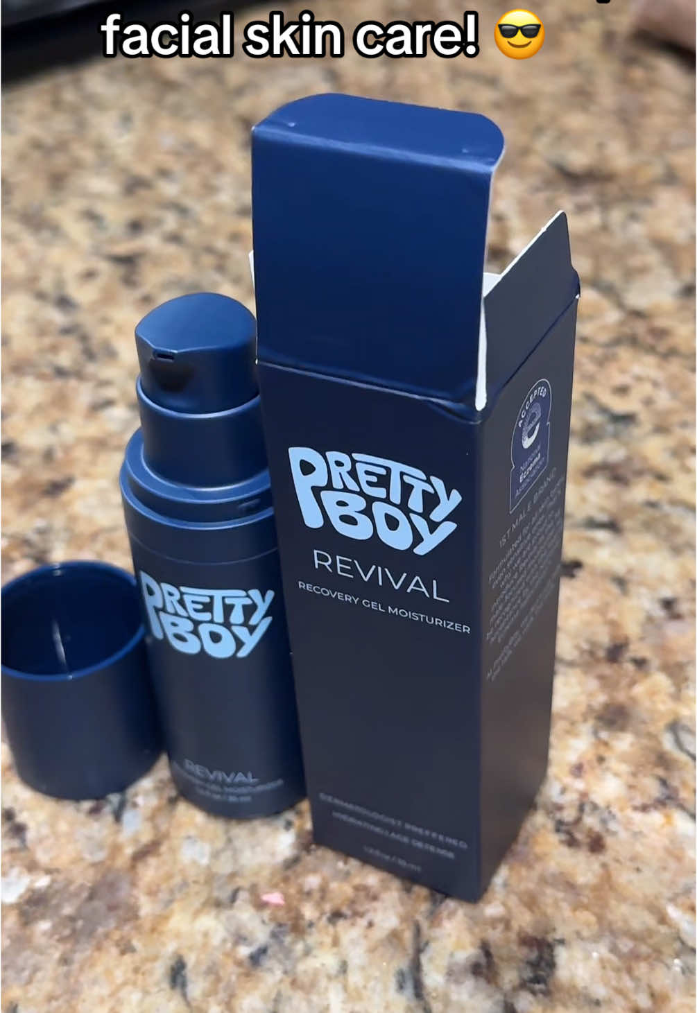This is what I use for my facial care! Pretty boy revival moisturizer! #facialcare #skincare 