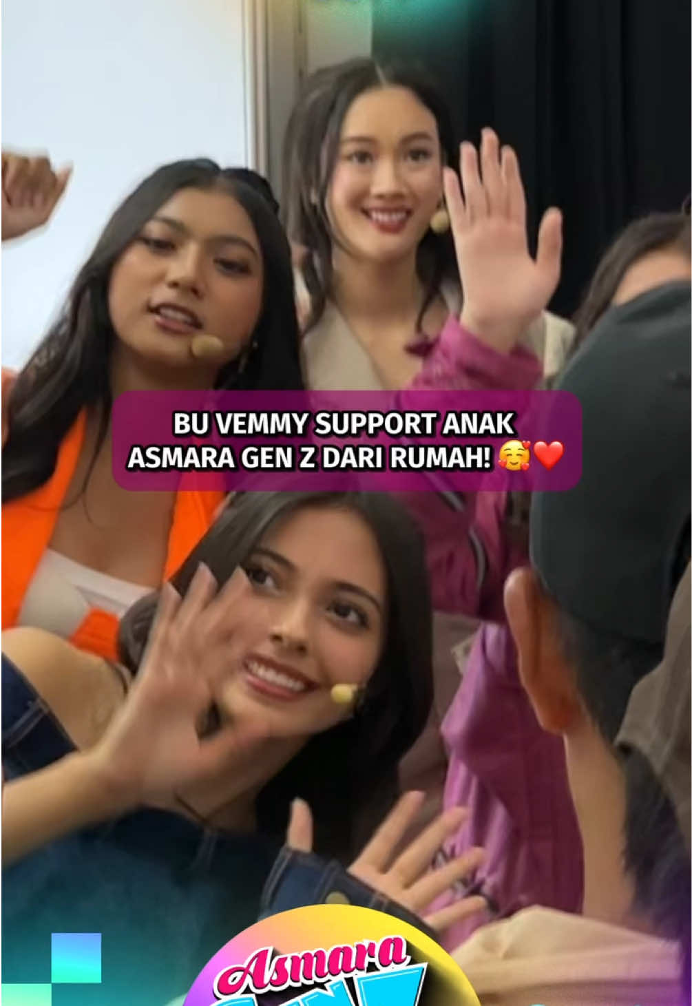 Gemash!! Bu Vemmy support anak-anak di #AsmaraGenZLoveFest, semangat semuanya!! ❤️❤️ #SCTVSinetron #SCTVSpesial #AsmaraGenZ #AsmaraGenZLoveFest