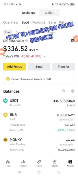 how to withdraw from binance #fyp #creator 