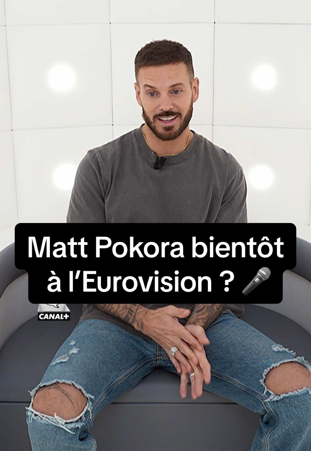 @Matt Pokora bientôt à l’Eurovision ? Il répond 🎤 #interview #mattpokora #eurovision #musictok #pourtoi #fyp 