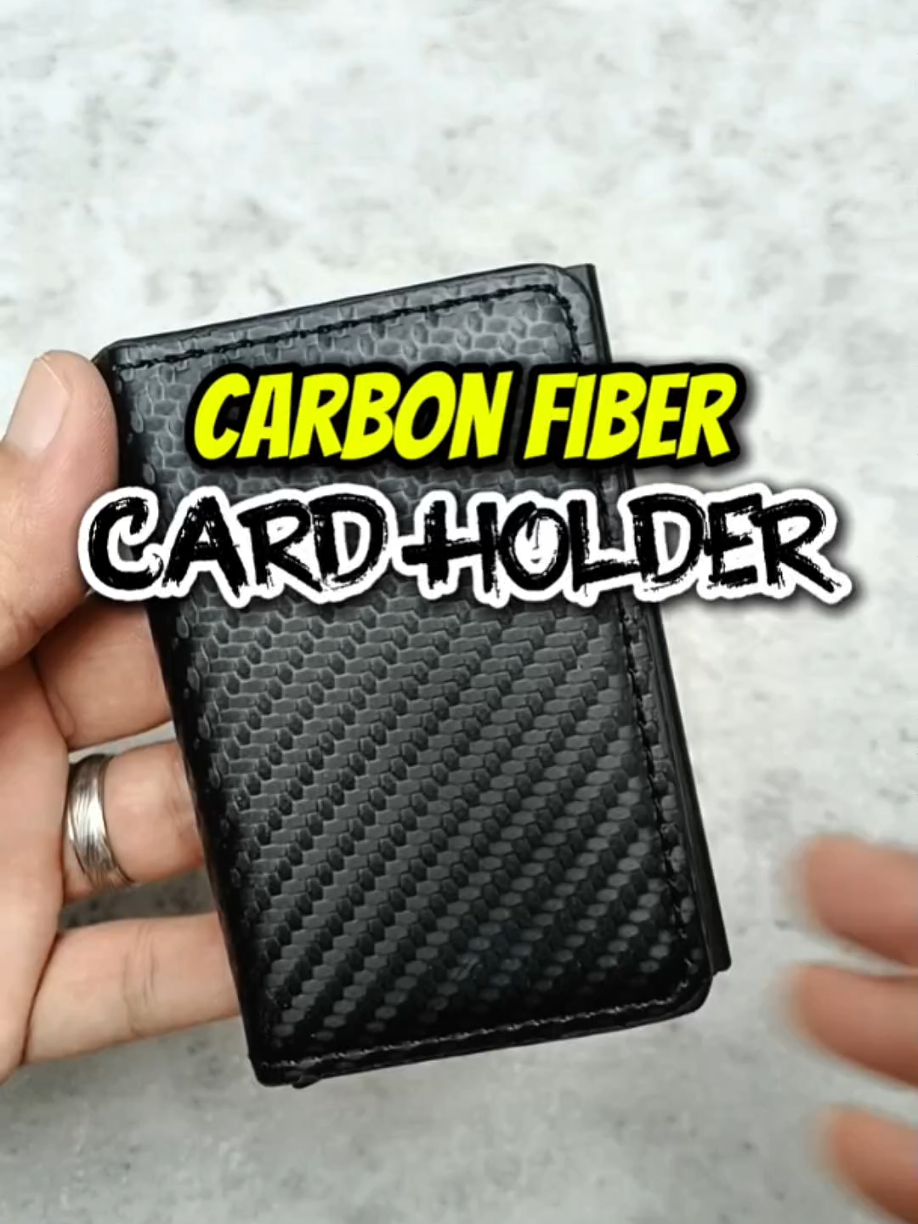 Smart Carbon Fiber Wallet: Estilo at Seguridad sa Bawat Bulsa #wallet #wallets #walletforwomen #walletformen #cardholder #rfid #cardidholder 