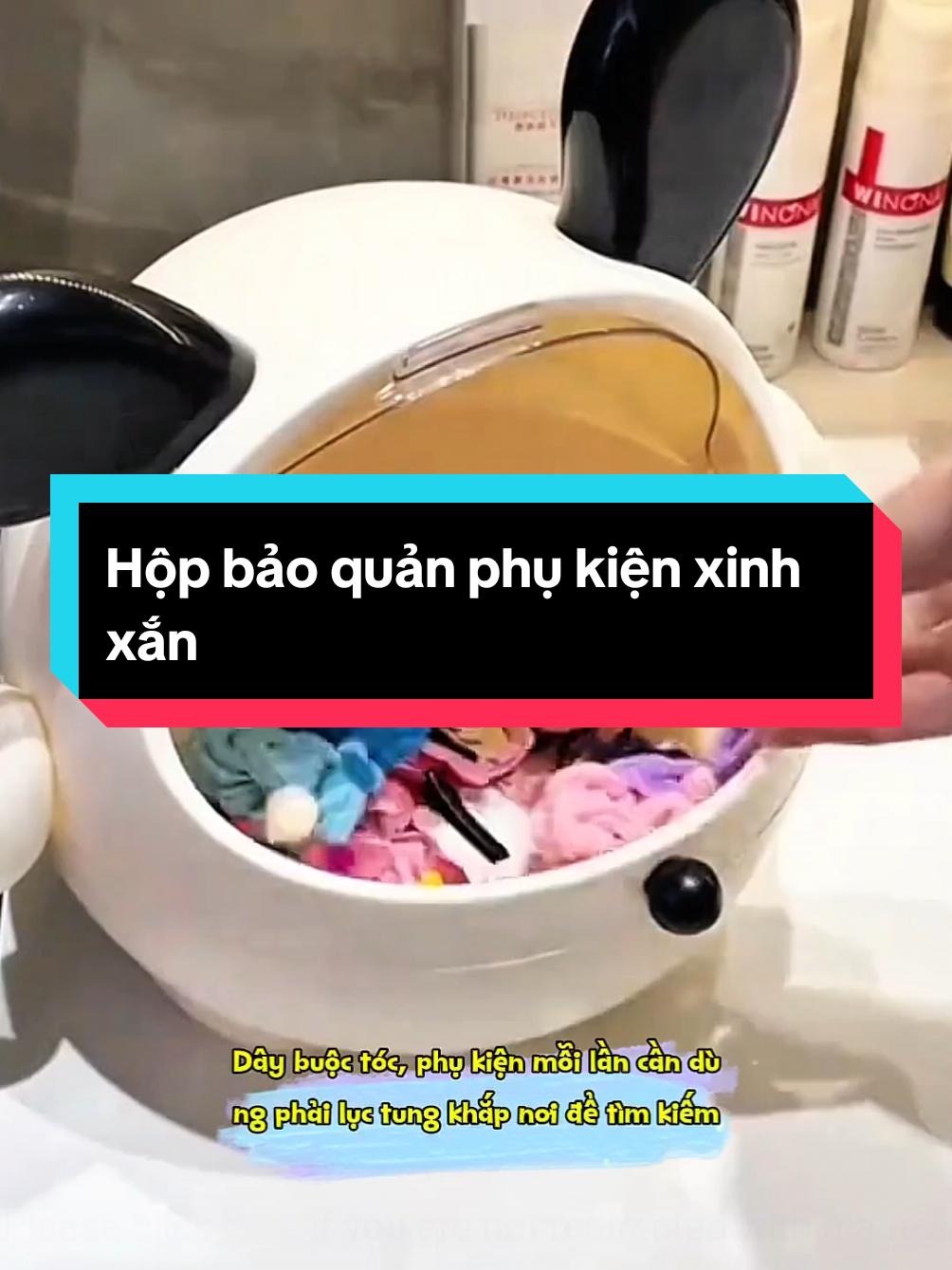 Hộp bảo quản phụ kiện hình thỏ xinh xắn#giadung #hopmypham #hopmyphamdeban #hopphukien 