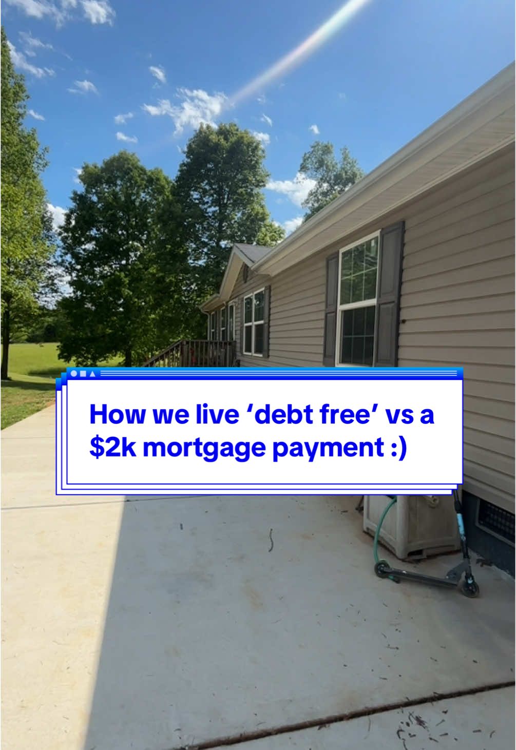 Instead of financing everything, we decided to pay it all off and live within our means. So now, we don’t have car payments, we have a low monthly mortgage, no 4 wheeler payment or house renovation payments….  It def wouldn’t have been possible without side hustles 😭 it’s allowed us to save money, live more freely + keep the money we earn. Who else wants to live like this? Or maybe you already do? 🙏🏻 #sidehustleformoms #debtfree #financiallystable #introverts   