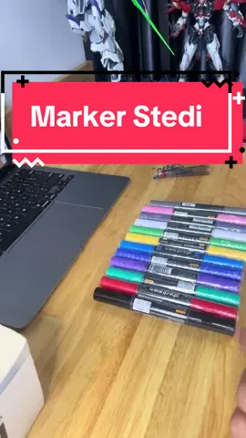 Bút marker của nhà Stedi 2 Hai đầu dễ xài , dễ tẩy , anh em custom lên mô hình nhớ nhám nhẹ r đi màu nha , xịt coat lên cho giữ màu #stedi #tools #marke #custom #tips #steditools #modelkit #gundam #xuhuong 