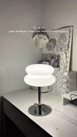 perfect for cozy nights or work-from-bed days 🛏️ #fyp #makeitviral #egglamp #glassdesklamp #eggtart #eggtartlamp #aestheticlamp #bedsidelamp #3colorslamp #glasslampshade #lampshade #bauhauslamp 