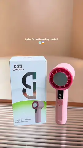 FINALLY!! an upgraded Goojodoq Turbo Fan with cooling effect!!💨❄️ @goojodoq.store.ph #summervibes #init #turbofan #coolingfan #minifan #handheldfan #coolingeffect 