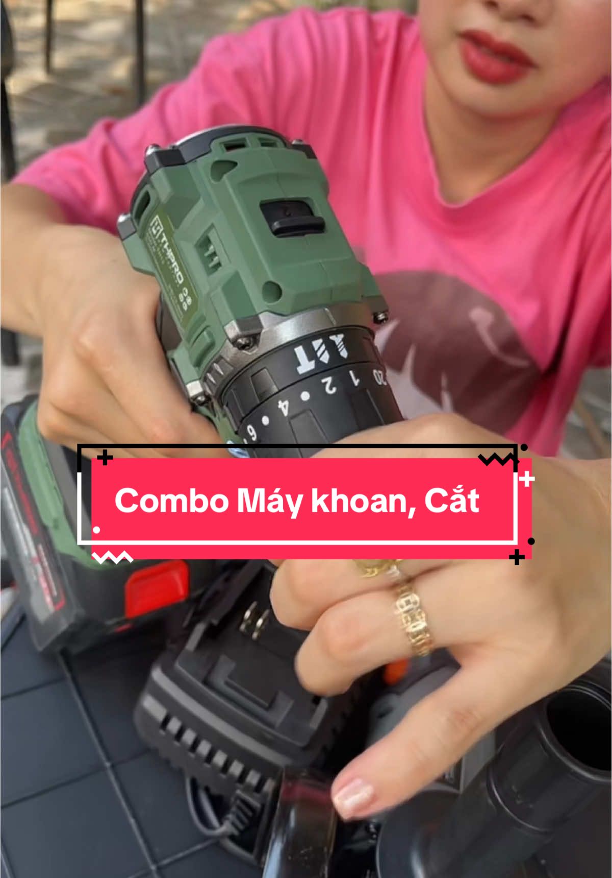 Combo Máy Khoan Cắt Thpro #thanhmai92 #cokhi #maykhoanpin #maycat #thpro 