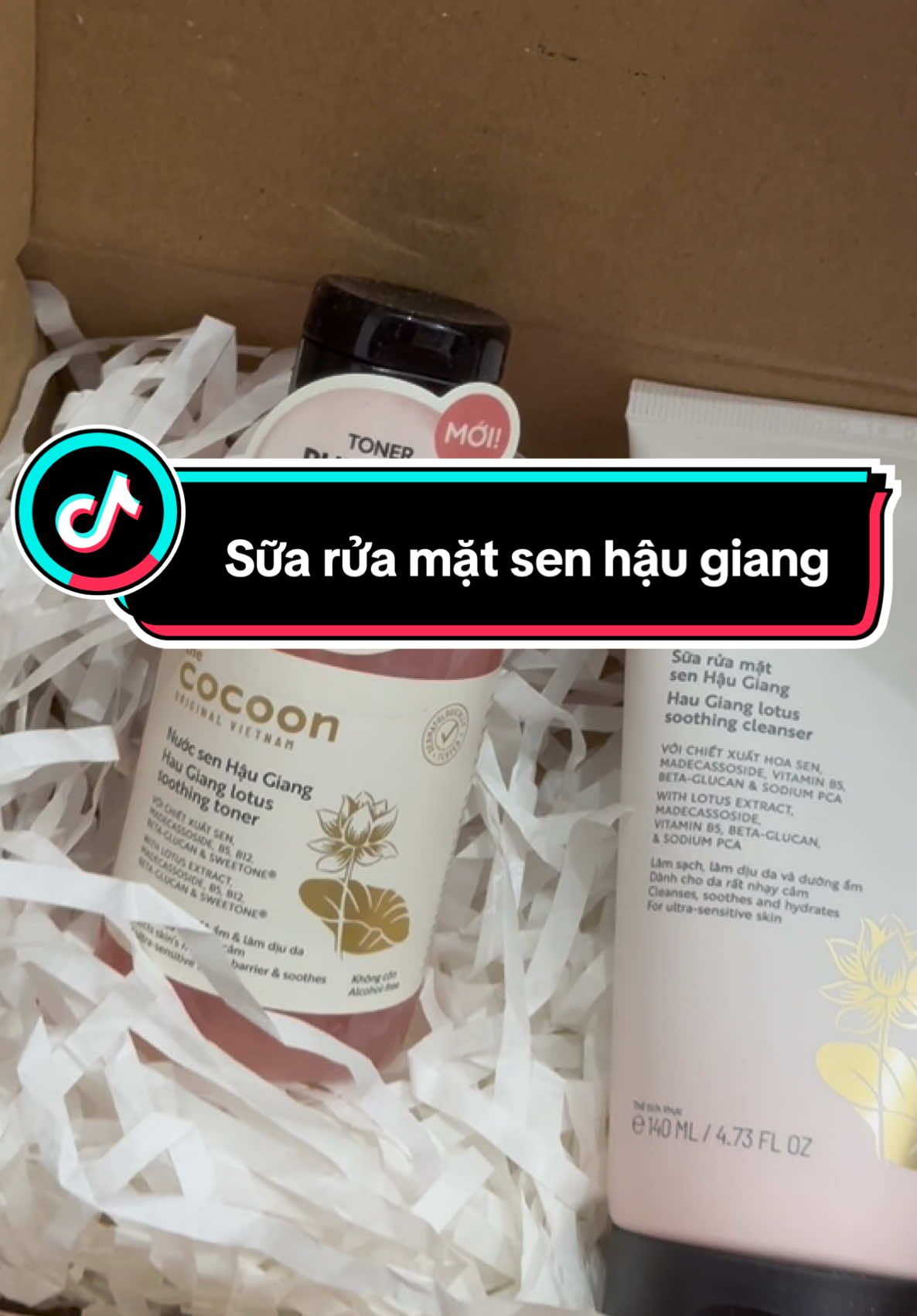 Sữa rửa mặt sen hậu giang #srm #suaruamat #cocoon #lamdep 