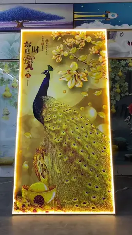 tranh đính đá pha lê đèn led #noithat #tranhdecor #tranhtrangguong #tranhdinhda #tranhdinhdaphale #tranhphongkhach #tranhdep #tranhden 