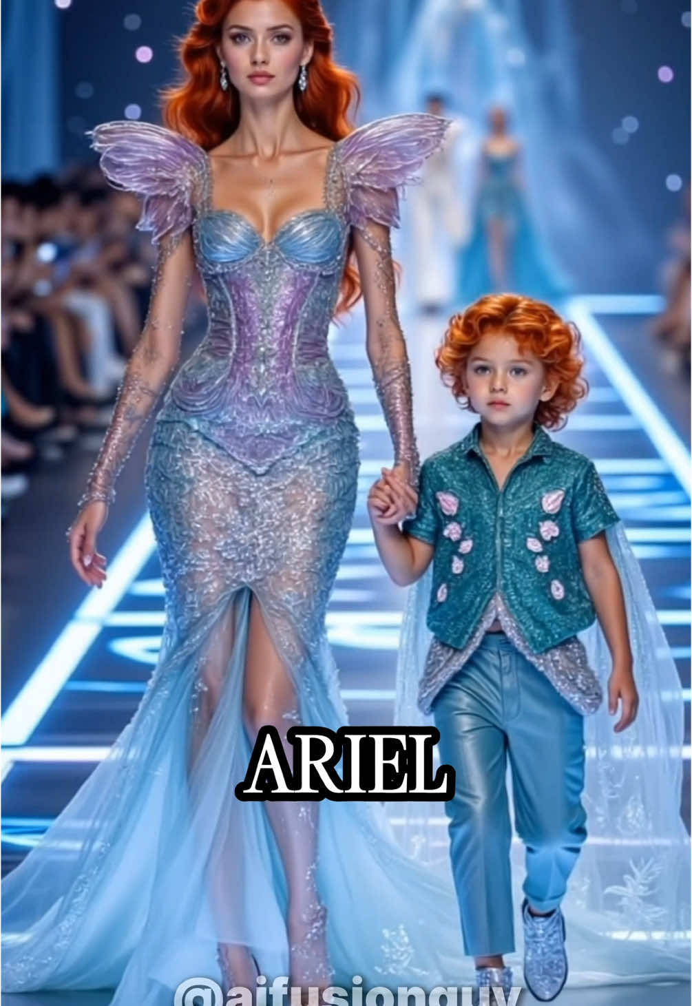 Disney Princess Sons Fashion Show #princess #disney #aiart #fusion #son 