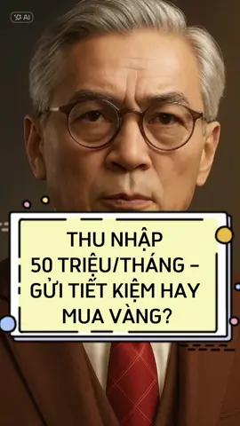 THU NHẬP 50 TRIỆU/THÁNG – GỬI TIẾT KIỆM HAY MUA VÀNG?#laogiadautu #dautu #xuhuong 