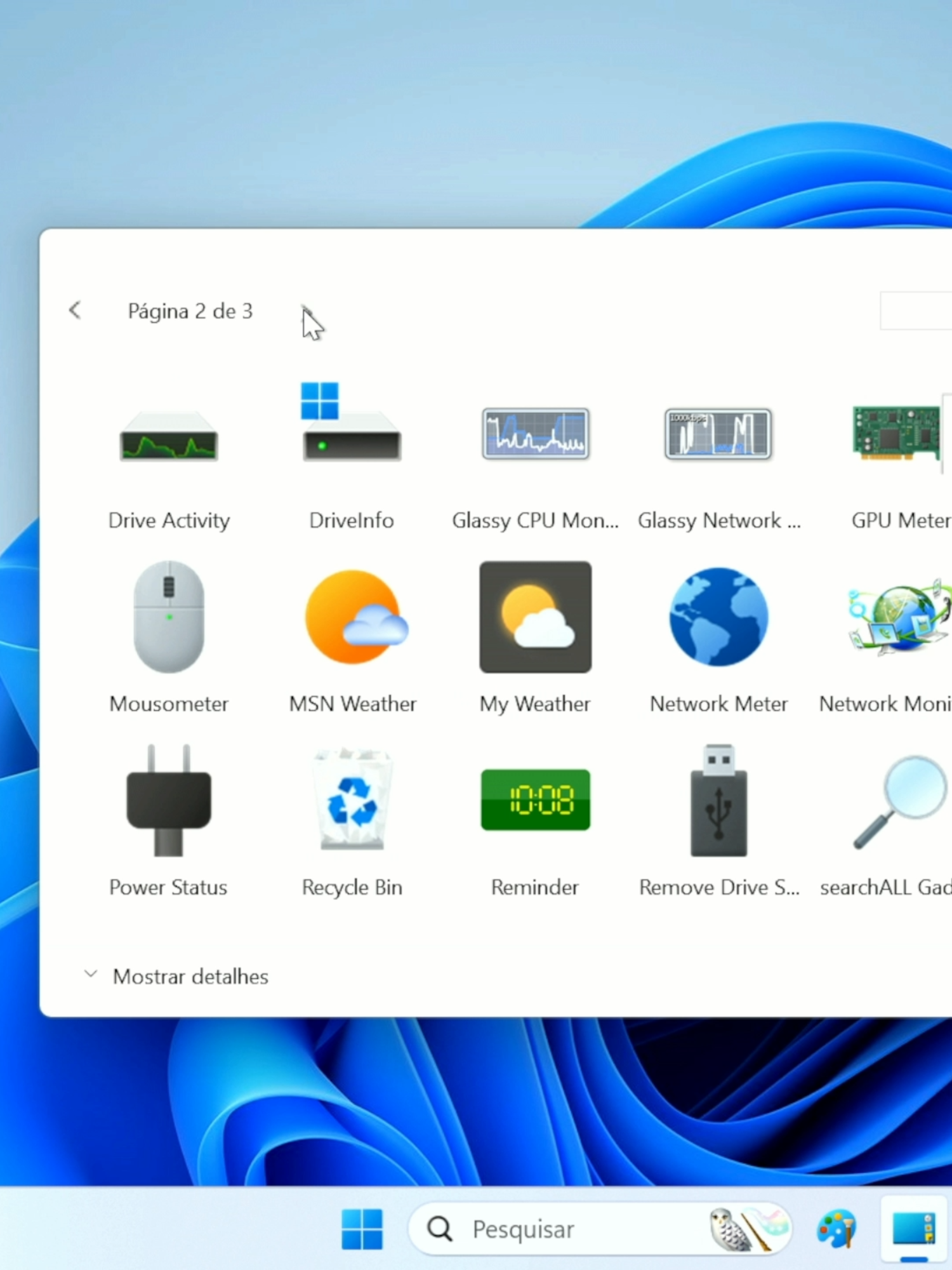 🤯LIBERADO PARA TODOS! Widgets personalizados no Windows 11 e 10#pc #informatica #windows