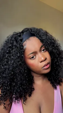 You know bands & half wigs go hand in hand 💕 @ISEEHAIR @iseehairshop  ISEE Coily Curly Half Wig Seamless Human Hair 18 inches  #hairtok #iseehairbeauty #weargohalfWig #springtok #ShopVideoC