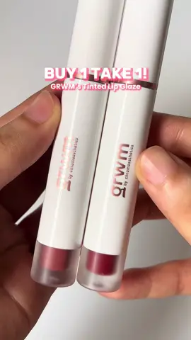 CHECKOUT NOW!! 💗 happy birthday @GRWM Cosmetics ❤️  #tiktokfyp #tiktokph #fyp #ugc #ugccreator #makeupph #makeupdeals #makeup #liptint #lipstick #lips #grwm #buy1take1 #grwmcosmetics #lipglaze 