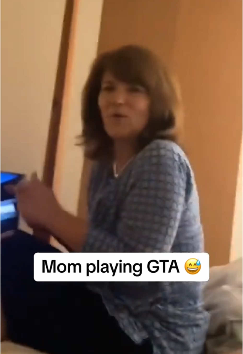 Mom was feeling it 😂 (sterling_thatchers/IG) #mothersday #mom #gta #videogames 