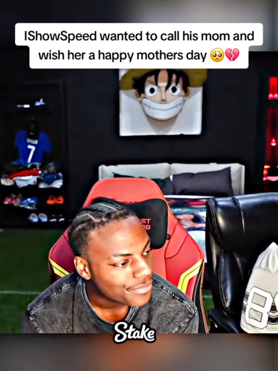 IShowSpeed wanted to call his mom and wish her a happy mothers day 🥺💔 #ishowspeed 