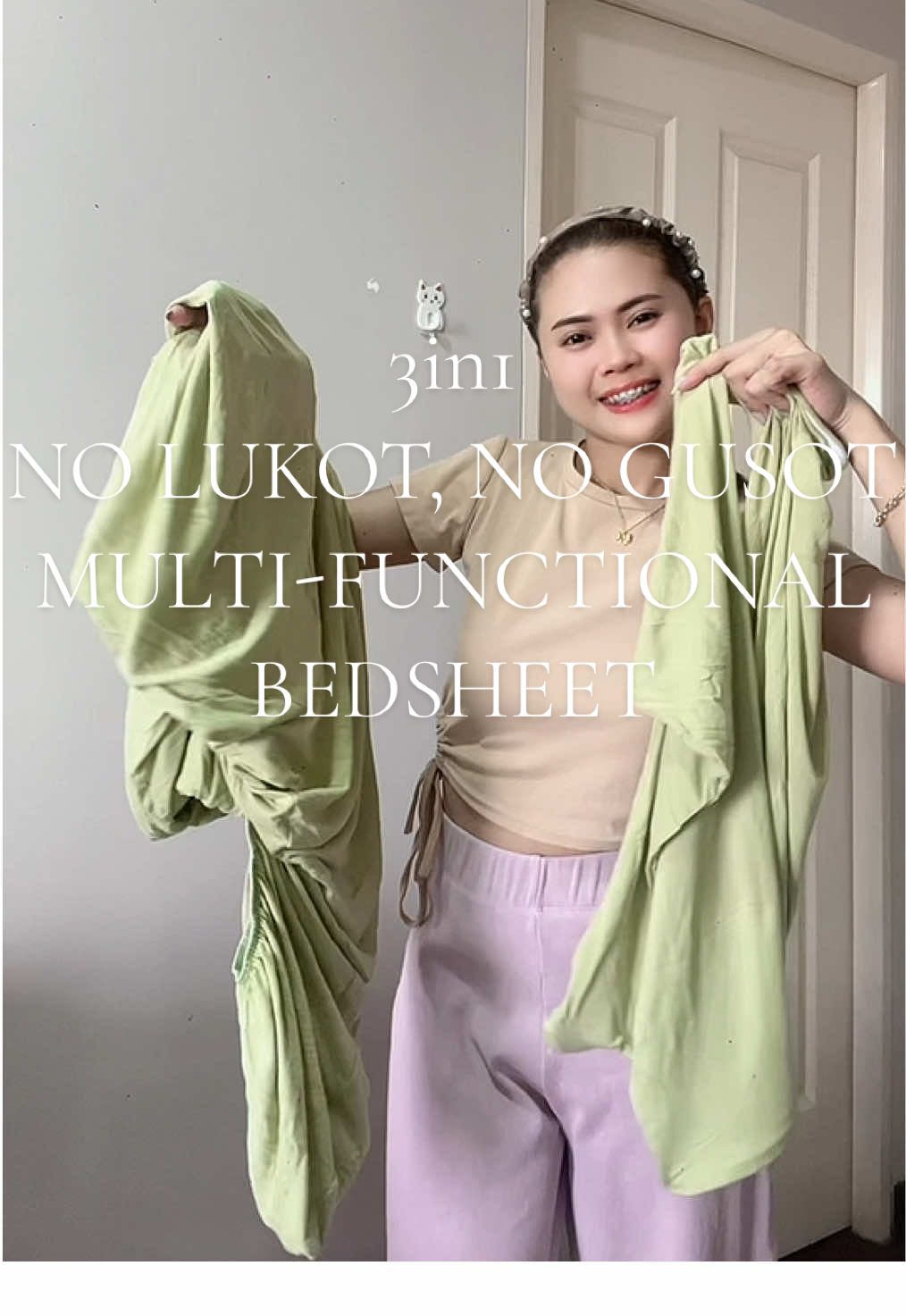 Affordable No lukot, No gusot bedsheet with pillowcase 🛏️😱#multifunctionalbedsheet #3in1bedsheetswith2pillowcases #nolukotnogusotbedsheet #bedsheet #affordablebedsheets 