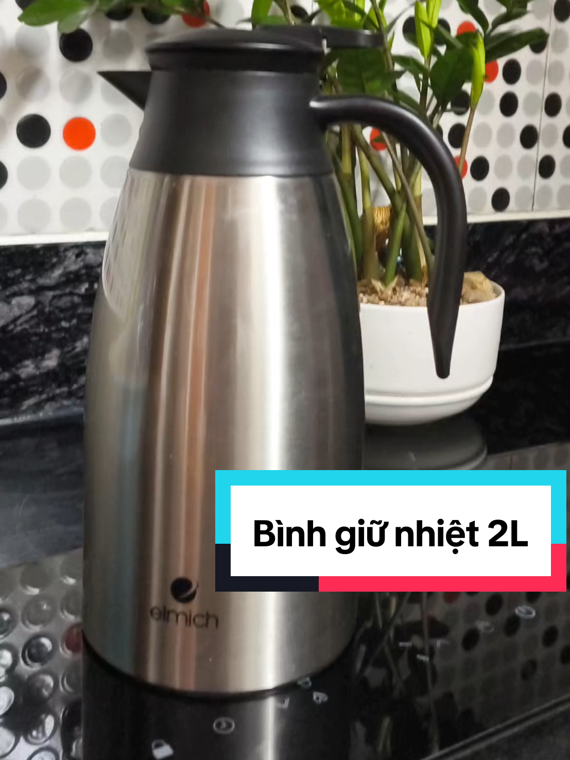 Bình giữ nhiệt dunh tích lớn 2L Elmich. Inox 304 an toàn,không mùi. #xuhuong #dobep #elmich #binhgiunhiet #binhdungnuoc 