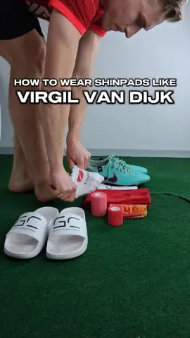 HOW TO WEAR SHINPADS LIKE...VIRGIL VAN DIJK ⚽ #shinpads #howto #vandijk #liverpool #netherland