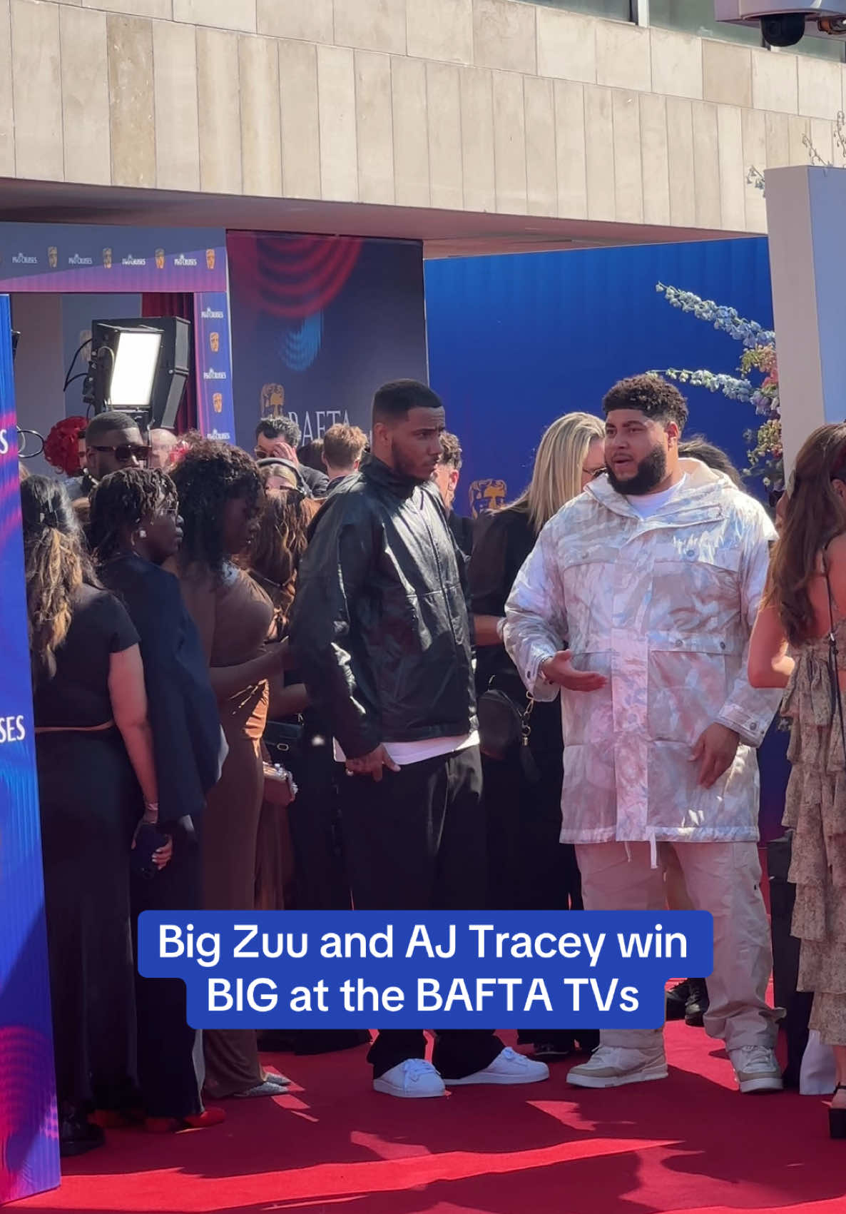 The BBC has won it's first BAFTA in 33 years for it's live event coverage of Glastonbury 2024 - thanks to Big Zuu and AJ Tracey 🔥  🎥 @Daily Mail Celeb  #baftatvawards #ajtracey #bigzuu #glastonbury #BBC 
