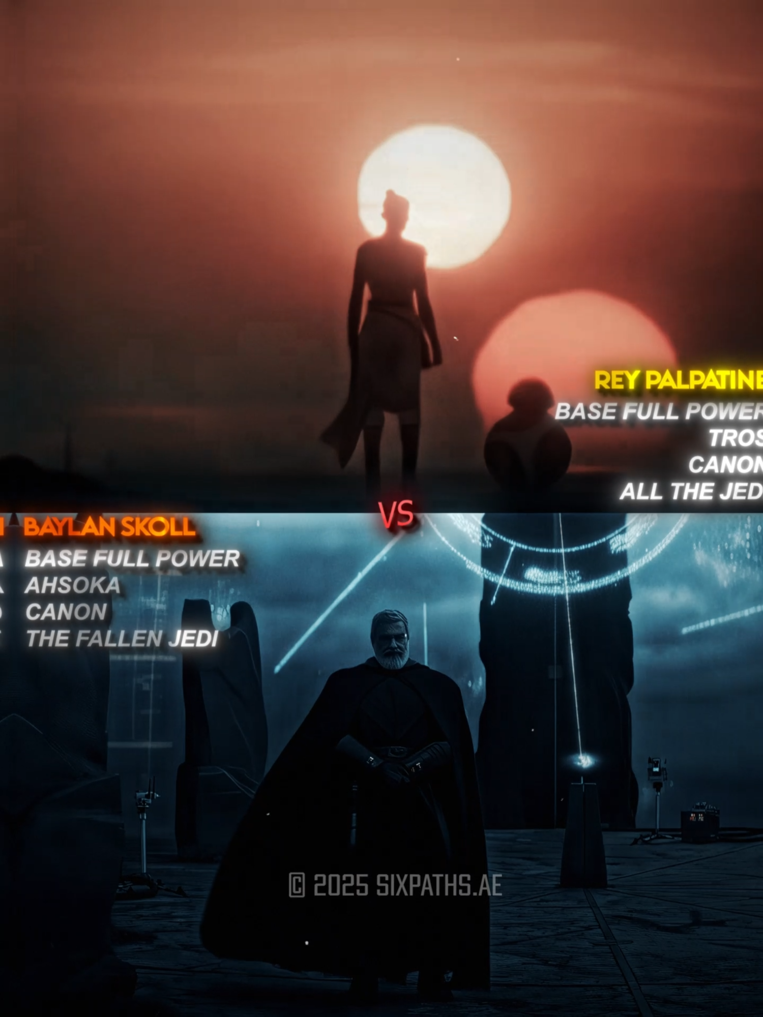 Rey Vs Baylan Skoll #starwars #starwarstiktok #rey #baylanskoll #fyp #trending