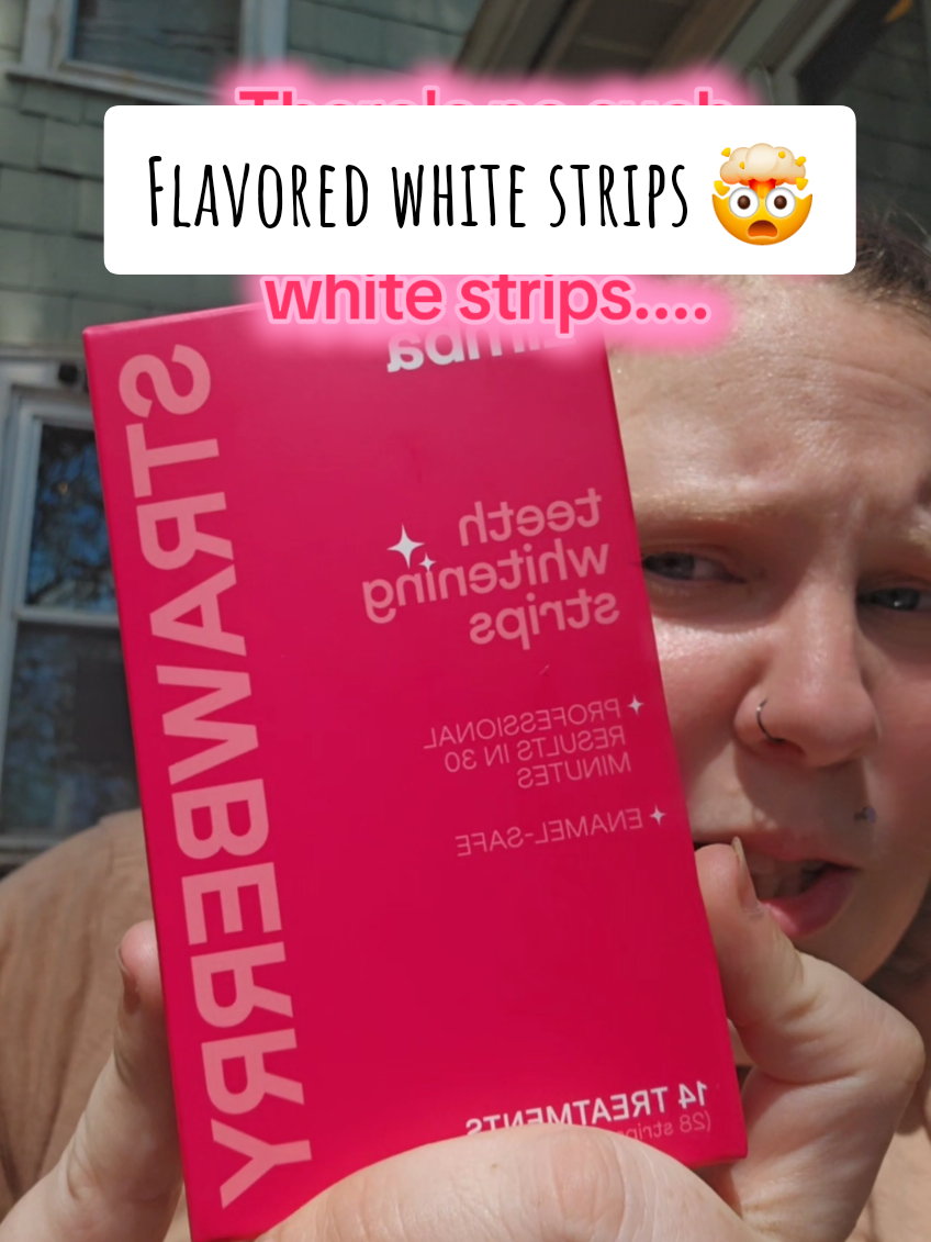 What flavor should I try first!? I'm excited for it to not be mint!!! #whitestrips #teeth #teethwhitening #whiteteeth #flavoredwhiteningstrips 